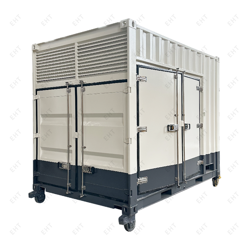 Zakázková skříň vzduchového kompresoru 12 stop se systémem sběru oleje a vody