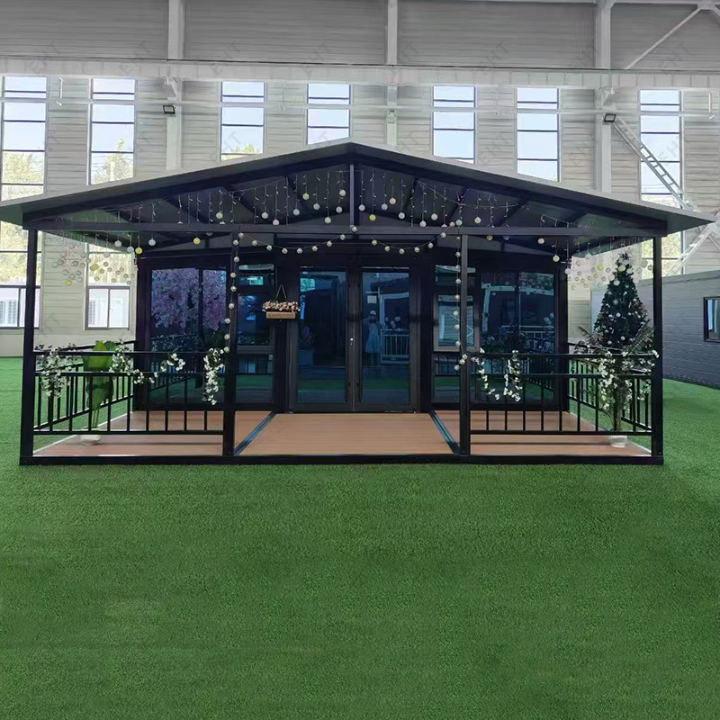 Prefabrikovaná mobilní obytná jednotka 20 stop dvoukřídlého rozšiřitelného kontejnerového domu